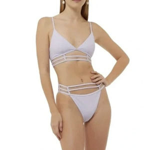 Johnathan Simkhai Lilac Eunice Strappy Bikini TOP